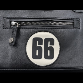 24h le Mans Leather Handbag Rosy Black 27940-1504