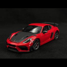 Porsche Cayman GT4 RS 2024 Weissach Package Indischrot 1/18 Minichamps 110062120