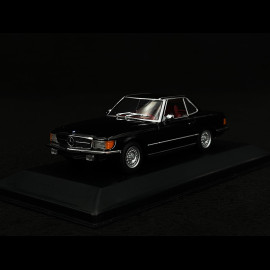 Mercedes-Benz 350 SL Cabriolet Hardtop R107 1971 Black Red 1/43 Minichamps 430033451 Mercedes-Benz 350 SL Cabriolet Hardtop R107 1971 Black Red 1/43 Minichamps 430033451