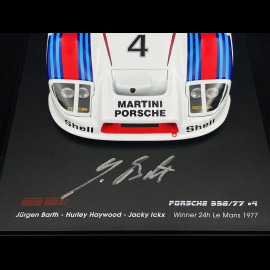 Porsche 936 Martini Racing n°4 Winner 24H Le Mans 1977 with Figurin by Jürgen Barth 1/18 Werk83 W18020001