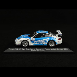 Hannes Neuhauser Porsche 911 GT3 Cup Type 997 Porsche Supercup 2006 n°7 Blue White 1/43 Minichamps WAP02013117