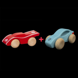 Set of 2 Porsche 917 Salzburg + Porsche Taycan Wooden Car
