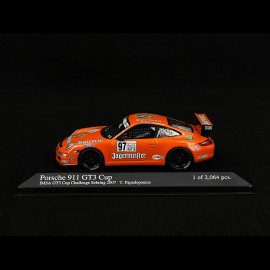 Tom Papadopoulos Porsche 911 GT3 Cup Typ 997 IMSA GT3 Cup 2007 Nr.97 Orange 1/43 Minichamps 400076497