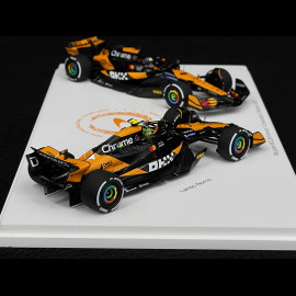 Set McLaren MCL38 Lando Norris n° 4 / Oscar Piastri n° 81 F1 Constructors Champion 2024 1/43 Spark S9571