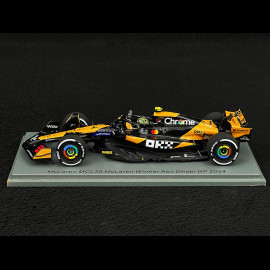 Lando Norris McLaren MCL38 n° 4 Winner GP Abu Dhabi F1 2024 1/43 Spark S9568