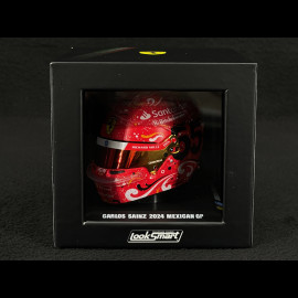 Casque Ferrari Carlos Sainz Jr. n° 55 Winner Mexican GP F1 2024 1/5 LookSmart LSHEL007