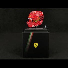 Casque Ferrari Carlos Sainz Jr. n° 55 Sieger Mexiko GP F1 2024 1/5 LookSmart LSHEL007