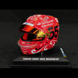 Casque Ferrari Carlos Sainz Jr. n° 55 Winner Mexican GP F1 2024 1/5 LookSmart LSHEL007
