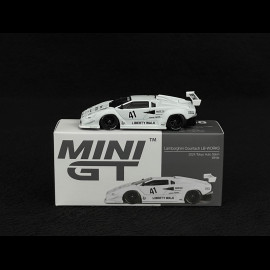 Lamborghini Countach LB-Works n° 41 Tokyo Auto Salon 2024 Weiß 1/64 Mini GT MGT00966-L