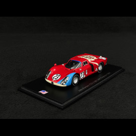 Alfa Romeo T33-2 n° 23 6th 24h Daytona 1968 1/43 Spark US378