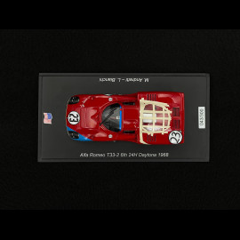 Alfa Romeo T33-2 n° 23 6th 24h Daytona 1968 1/43 Spark US378