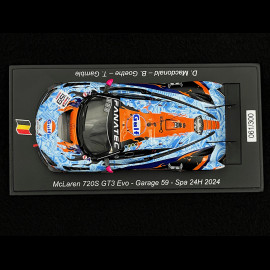 McLaren 720S GT3 Evo n° 159 24h Spa 2024 Gulf 1/43 Spark SB788