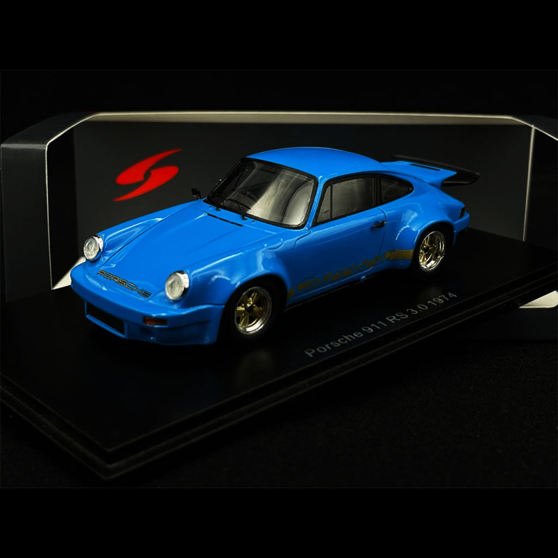 Porsche 911 RS 3.0 RHD 1974 Blue 1/43 Spark S7640
