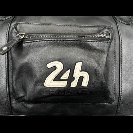 24h le Mans Big Leather Travel Bag Ken 72h Black 27938-1504