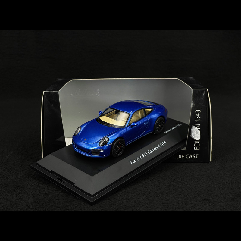 Porsche 911 type 991 Carrera 4 GTS Coupé Saphirblau 1/43 Schuco 450758100