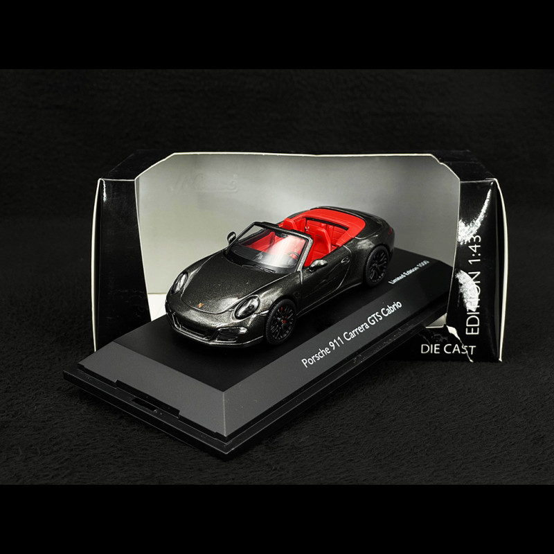 Porsche 911 type 991 Carrera GTS Cabriolet Achatgrau 1/43 Schuco 450757700