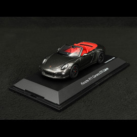 Porsche 911 type 991 Carrera GTS Cabriolet Achatgrau 1/43 Schuco 450757700