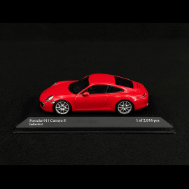 Porsche 911 typ 991 Carrera S 2012 Indischrot 1/43 Minichamps 410060220