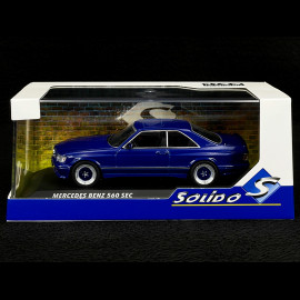 Mercedes-Benz 560 SEC AMG Widebody 1990 Linarite Blue Pearl 1/43 Solido S4310907