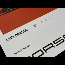 Porsche Posters Low Price Set of 4 911 75 Years Edition Driven by Dreams WAP0504700R75Y