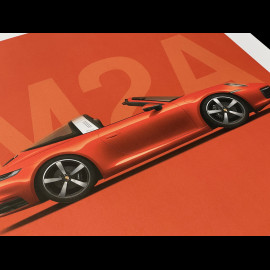 Porsche Posters Low Price Set of 4 911 75 Years Edition Driven by Dreams WAP0504700R75Y