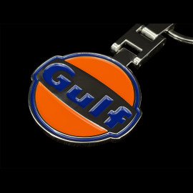 Gulf Logo Metal Key Ring Silver Blue / Orange Gulf GU252PCA03-000