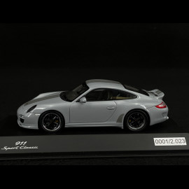 Rare Copy 0001/2023 Porsche 911 Sport Classic Type 997 2010 Sport Grey Metallic 1/43 Spark WAP0200110RSCL