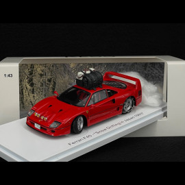Ferrari F40 1993 Red Snow Drift in Japan with Driver 1/43 Kess KE43056480