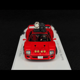 Ferrari F40 1993 Red Snow Drift in Japan with Driver 1/43 Kess KE43056480