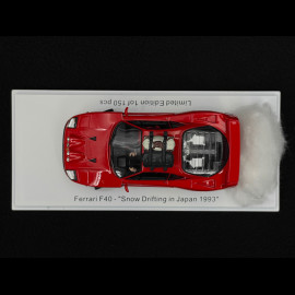 Ferrari F40 1993 Red Snow Drift in Japan with Driver 1/43 Kess KE43056480