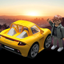 Porsche Carrera GT Playmobil Speed Yellow with Figure 71859 WAP0400160TCGT
