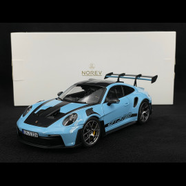 Porsche 911 GT3 RS Type 992 2022 Weissach Package Gulf Blue 1/18 Norev 187367