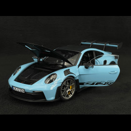 Porsche 911 GT3 RS Typ 992 2022 Weissach Package Gulf Blau 1/18 Norev 187367