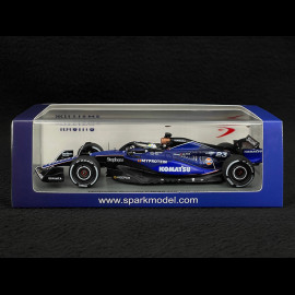 Alex Albon Williams Racing FW46 n° 23 100th Race USA GP F1 2024 1/43 Spark S9559