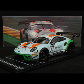 Porsche 911 GT3 R Gulf n° 12 4th 24h Spa 2020 1/18 Ixo LEGT18-20012