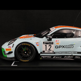 Porsche 911 GT3 R Gulf n° 12 4th 24h Spa 2020 1/18 Ixo LEGT18-20012