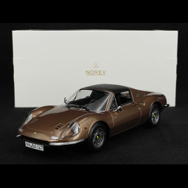 Ferrari Dino 246 GTS 1970 Nocciola Metallizzato 1/18 Norev 187815