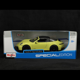 Porsche 911 Targa 4 GTS Hybrid Typ 992.2 2025 Cartagena Gelb 1/18 Maisto M31470YL