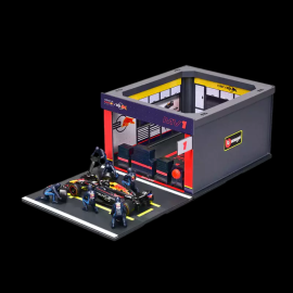 Max Verstappen Red Bull RB19 n° 1 Pit Stop With Figurines F1 2023 1/43 Bburago 38453V