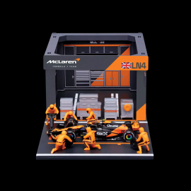 Lando Norris McLaren MCL38 n° 4 Pit Stop With Figurines F1 2024 1/43 Bburago 38451N