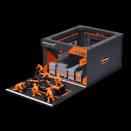 Lando Norris McLaren MCL38 n° 4 Pit Stop With Figurines F1 2024 1/43 Bburago 38451N