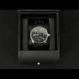 Porsche 911 250 km/h speedometer Watch chrome case / black dial / green numbers