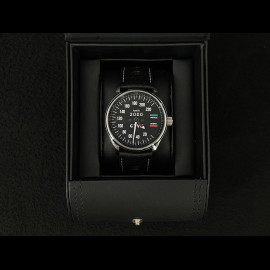 Alfa Romeo 2000 GTV Tachometer Uhr Chrom Gehause / schwarz Hintergrund / weiße Zahlen