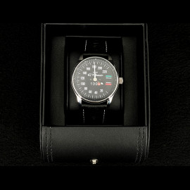 Alfa Romeo Giulia 1300 GT Junior Tachometer Uhr Chrom Gehause / schwarz Hintergrund / weiße Zahlen