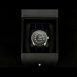 Alfa Romeo Uhr 1750 GTV Tachometer Chrom Gehause / schwarz Hintergrund / weiße Zahlen