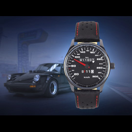 Porsche Watch 911 300 km/h speedometer black case / black dial / white numbers