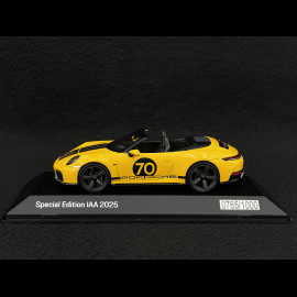 Porsche 911 Spirit 70 Typ 992.2 Carbiolet IAA Edition 2025 Geschwindigkeit Gelb 1/43 Spark WAP0200200T070
