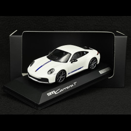 Porsche 911 Carrera T Coupe Type 922.2 2024 White / Gentian Blue 1/43 Spark WAP0200250SCPE