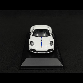Porsche 911 Carrera T Coupe Type 922.2 2024 White / Gentian Blue 1/43 Spark WAP0200250SCPE