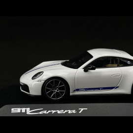 Porsche 911 Carrera T Coupe Type 922.2 2024 White / Gentian Blue 1/43 Spark WAP0200250SCPE